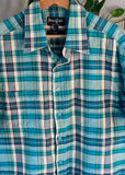 Vintage 90s Pacifica Plaid Button Up Shirt