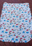 Vintage 1980 The Smurfs BP Bed Sheet
