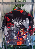 Vintage 2001 Dragon Ball Z All Over Print Button Up Shirt