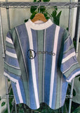 Vintage 90s Armando Striped Mock Neck T-shirt