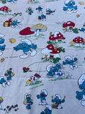 Vintage 1980 The Smurfs BP Bed Sheet