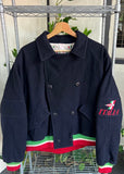 Vintage 1980’s Gucci Double Breasted Italian Wool Blouson Jacket