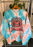 Vintage 1994-1995 Nebraska Huskers National Champs Tie Dye Jumper