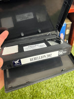 Vintage 2001 WWF Rebellion Large Case VHS Tape