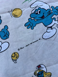 Vintage 1980 The Smurfs BP Bed Sheet