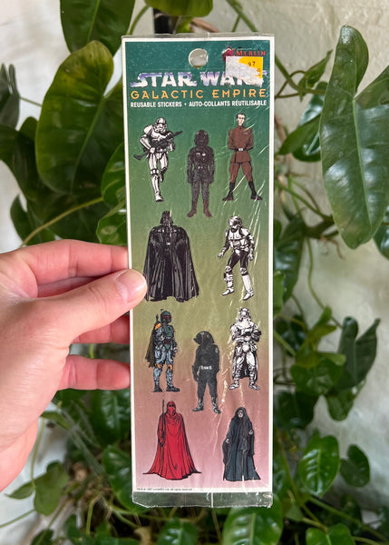 Vintage 1997 Topps Merlin x Star Wars Galactic Empire Sealed Sticker Pack