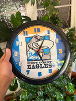 Vintage 90s West Coast Eagles AFL Wall Clock (not working)