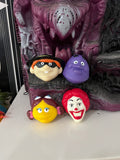 Vintage 1993 McDonald’s Face Grippers Happy Meal 90s Complete Set Of 4 Toys