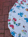 Vintage 1980 The Smurfs BP Bed Sheet