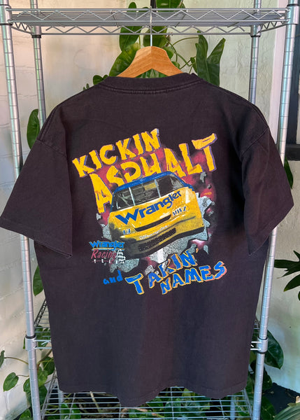 Vintage 90s Wrangler Racing Team ‘Kickin Asphalt’ T-shirt