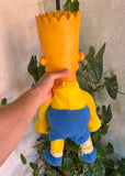 Vintage 1990 Big The Simpsons Bart Plastic Head Toy