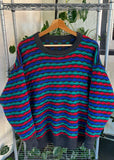 Vintage 90s Reversible Wool Knit Sweater