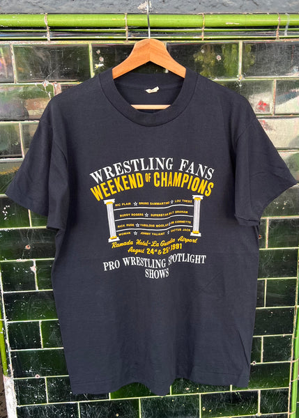 Vintage 1991 Pro Wrestling Spotlight Show T-shirt