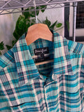 Vintage 90s Pacifica Plaid Button Up Shirt