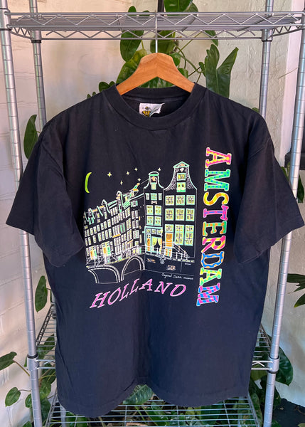 Vintage 90s Amsterdam Holland Tourism T-shirt