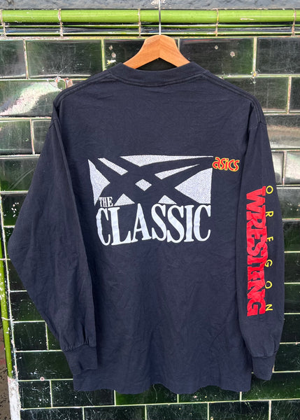 Vintage 90s ASICS x The Classic x Oregon Wrestling T-shirt