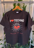 Vintage 2002 I Love Techno Music Festival T-shirt