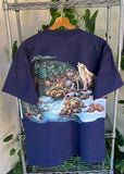 Vintage 90s Habitat Wolf T-shirt