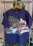 Vintage 90s Habitat Wolf T-shirt