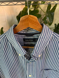 Vintage Nautica Striped Button Up Shirt