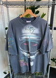 Vintage 90s ESPN2 Xtreme Roller Hockey Rare AOP Faded T-shirt