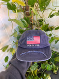 Vintage 90s Polo Ralph USA Lauren Big Flag Hat