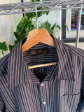 Vintage Y2K Urban Equipment Striped Button Up Shirt