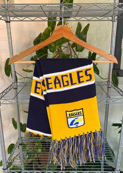 Vintage 90s West Coast Eagles AFL Scarf