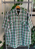 Vintage Off Road Plaid Button Up Shirt