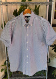 Vintage Tommy Hilfiger Striped Short Sleeve Button Up Shirt