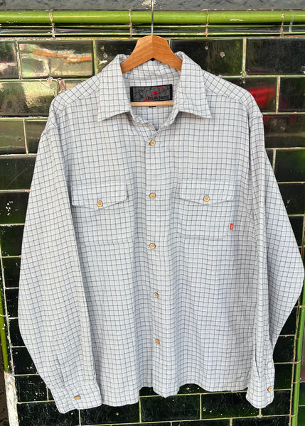 Vintage Ocean Pacific Surf Plaid Button Up