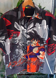 Vintage 2001 Dragon Ball Z All Over Print Button Up Shirt