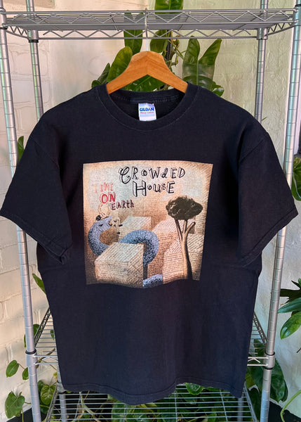 Vintage 2007 Crowded House ‘Time on Earth’ Tour T-shirt