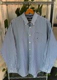 Vintage Nautica Striped Button Up Shirt