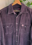 Vintage Y2K Point Zero Suede Button Up Shirt