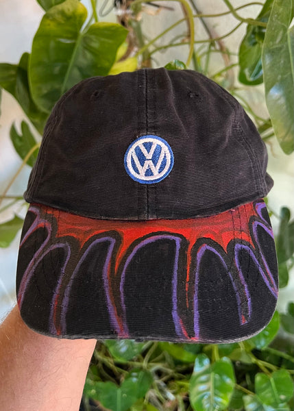 Vintage Volkswagen Hand Painted Hat