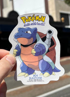 Vintage 1999 Nintendo Pokémon Original x13 Big Vinyl Sticker Lot