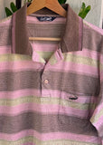 Vintage 90s Crocodile Striped Polo
