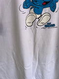 Vintage 1996 The Smurfs Rare Top Heavy Ringer T-shirt