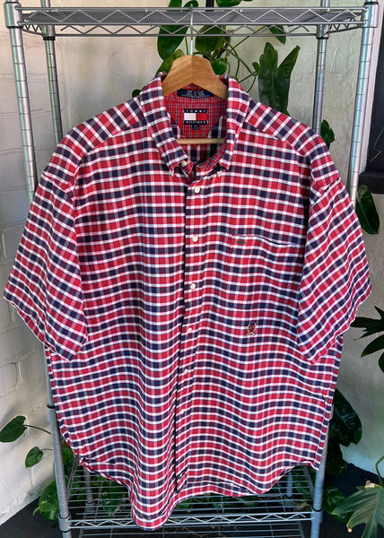 Vintage Tommy Hilfiger Plaid Button Up Shirt