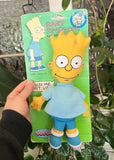 Vintage 1990 The Simpsons Bart Rag Doll Carded Toy