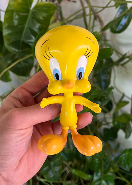 Vintage 2001 Looney Tunes Tweety Bendable Toy