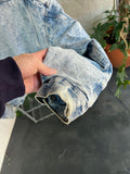 Vintage 1980s Levi’s Denim Boa Acid Wash Rare Jacket