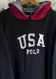 Vintage 90s Ralph Lauren Polo Sport USA Fleece Hoodie