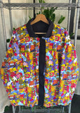 Vintage 80s Bec Pierce ‘Colours of Australia’ Art Print Reversible Jacket