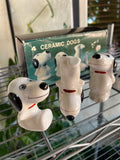 Vintage 4 Ceramic Dogs Boxed Lot