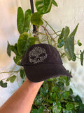 Vintage Y2K Harley Davidson Diamond Skull Hat