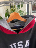 Vintage 90s Ralph Lauren Polo Sport USA Fleece Hoodie