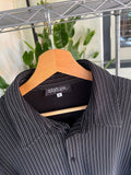 Vintage Y2K Stature Striped Button Up Shirt