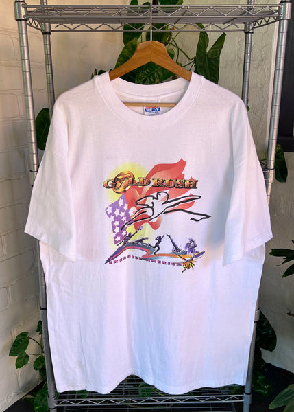 Vintage 1996 Gold Rush Exercise America T-shirt